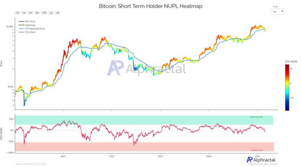 Bitcoin sees extreme volatility as trade tariff worries overshadow BTC strategic reserve optimism - shorterm holders